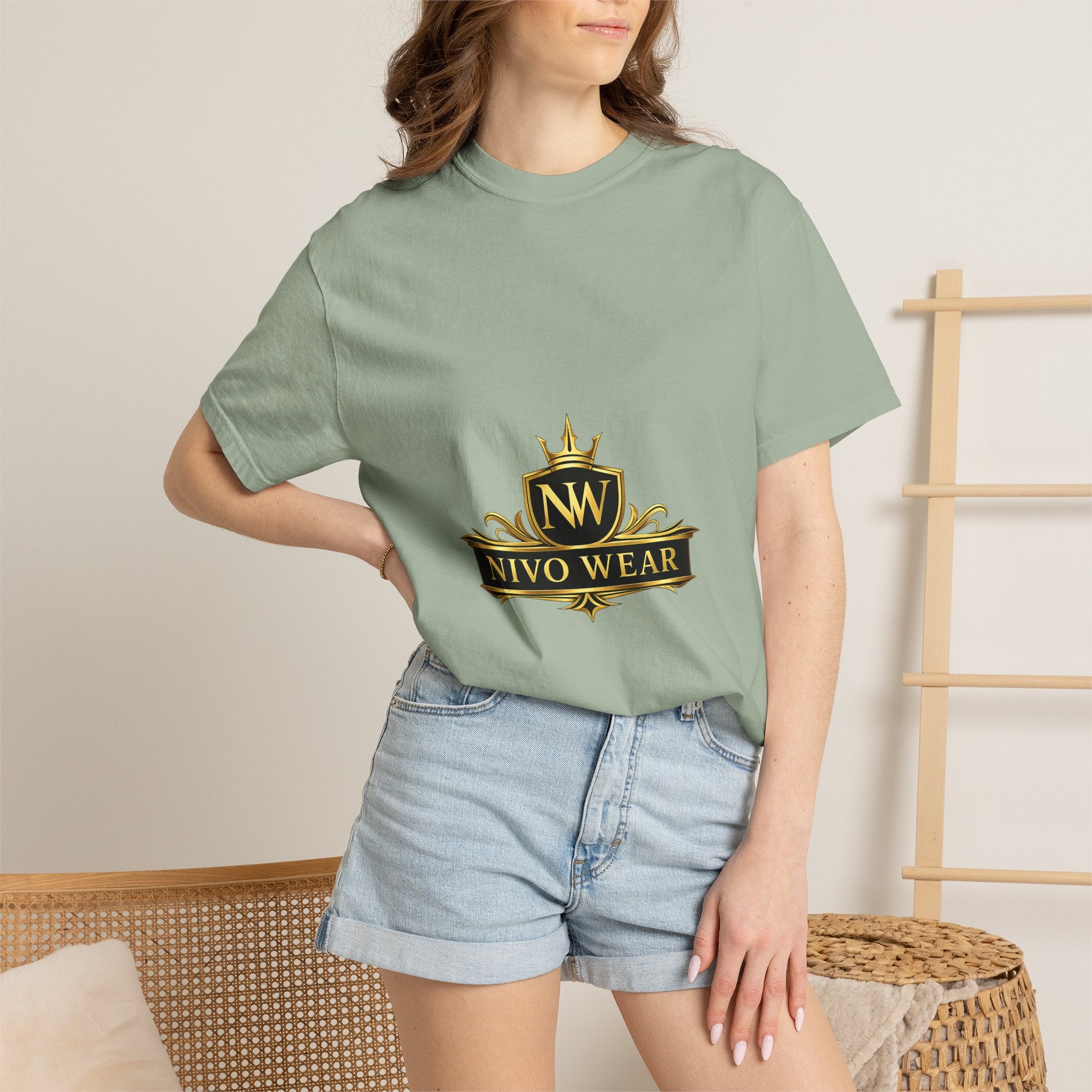 T-Shirt — Nivo Wear Gold Crest Logo Tee