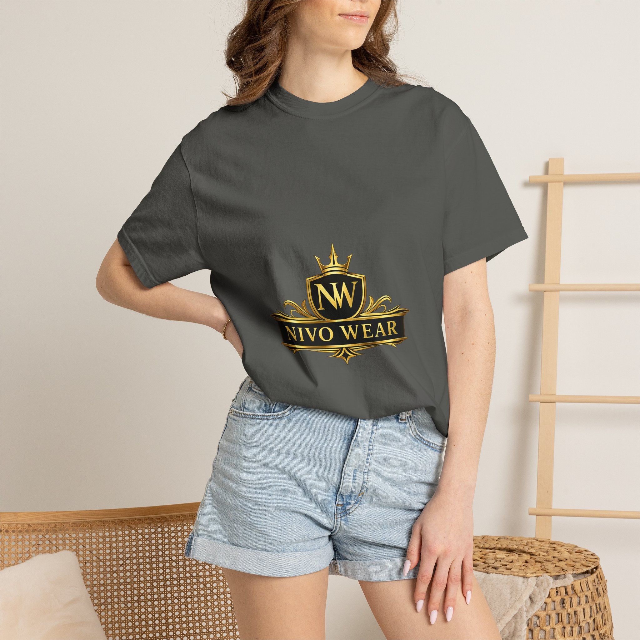 T-Shirt — Nivo Wear Gold Crest Logo Tee