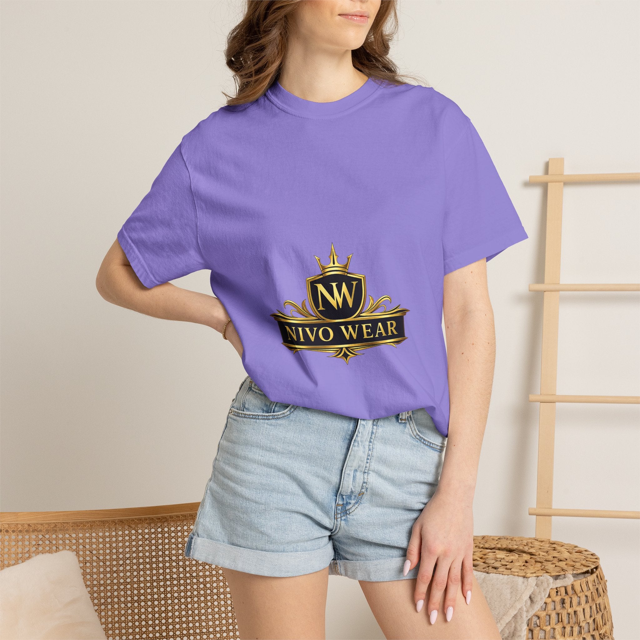 T-Shirt — Nivo Wear Gold Crest Logo Tee