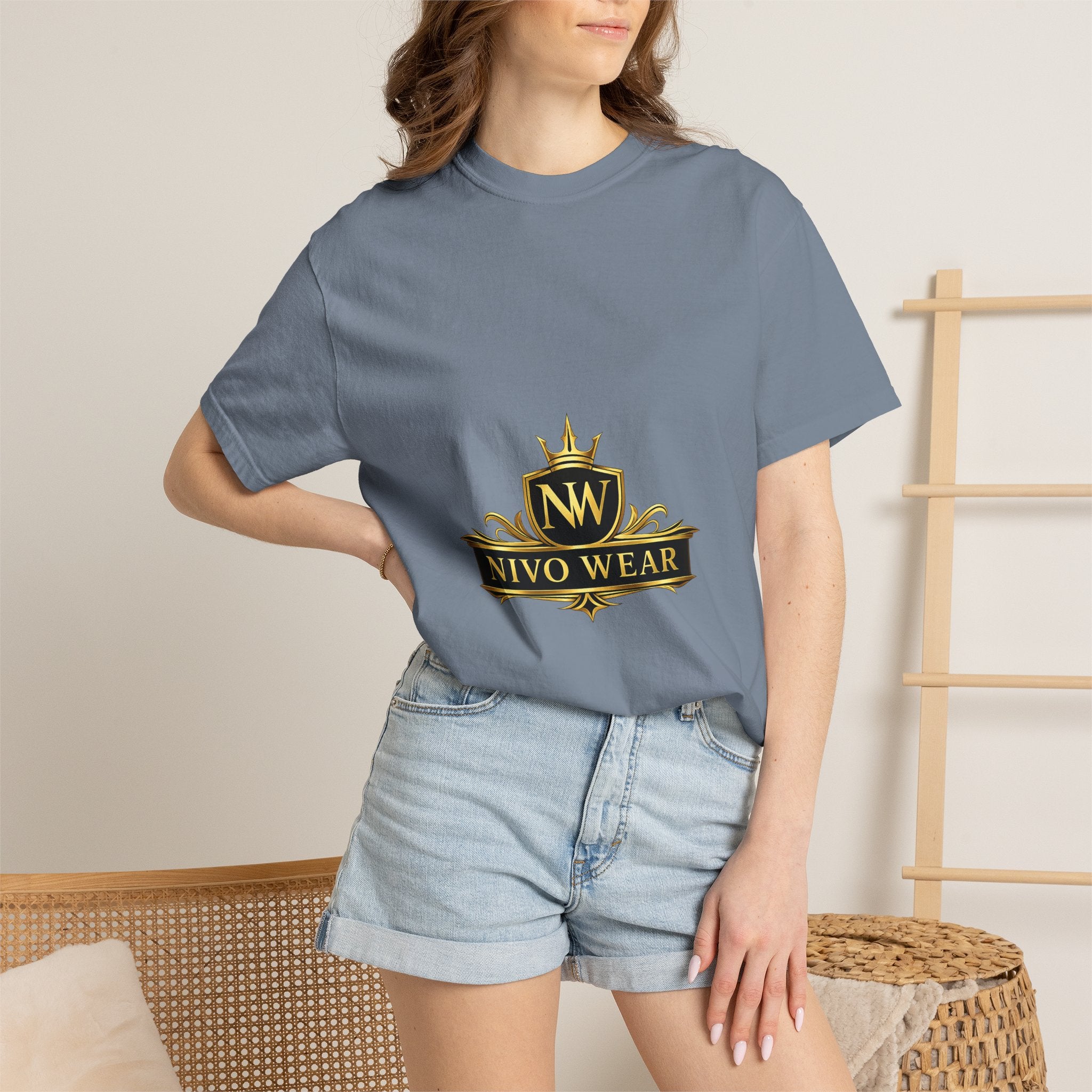 T-Shirt — Nivo Wear Gold Crest Logo Tee