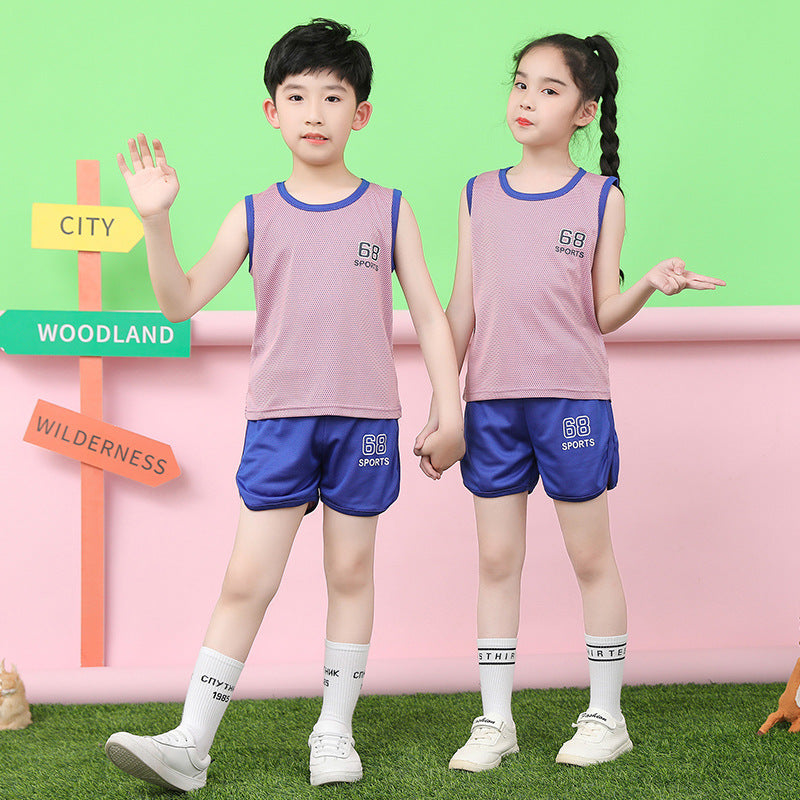 Children's Summer Sleeveless Vest and Shorts Set