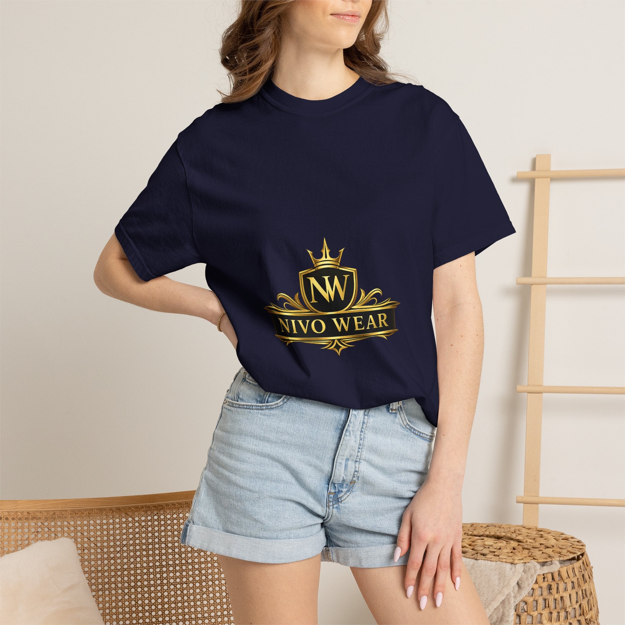 T-Shirt — Nivo Wear Gold Crest Logo Tee
