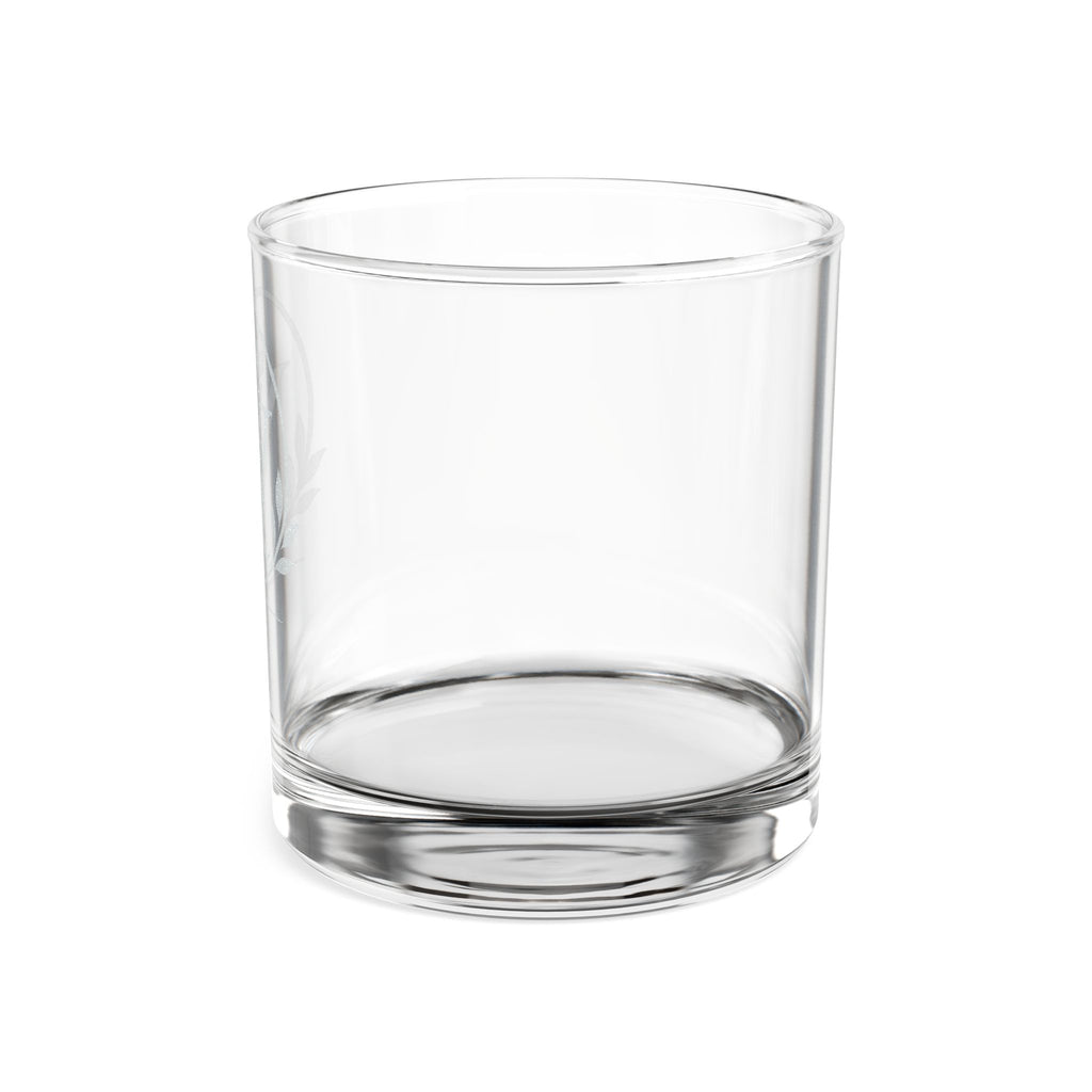 Engraved Whiskey Glass 10.5oz — Personalized Monogram Crown Rocks Glass