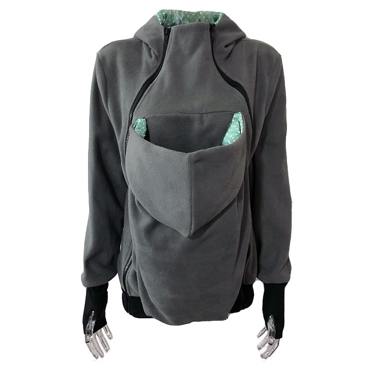 Three-in-One Multifunctional Mother Kangaroo Sweater Jacket