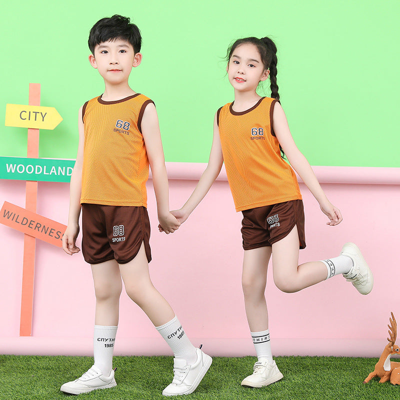Children's Summer Sleeveless Vest and Shorts Set