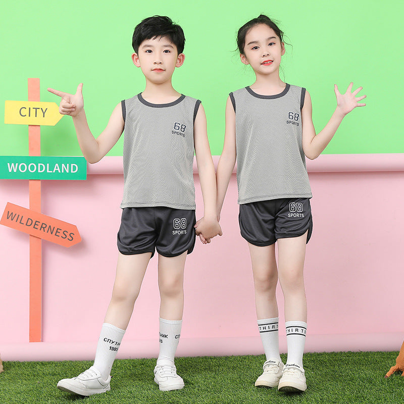 Children's Summer Sleeveless Vest and Shorts Set