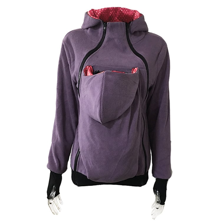 Three-in-One Multifunctional Mother Kangaroo Sweater Jacket