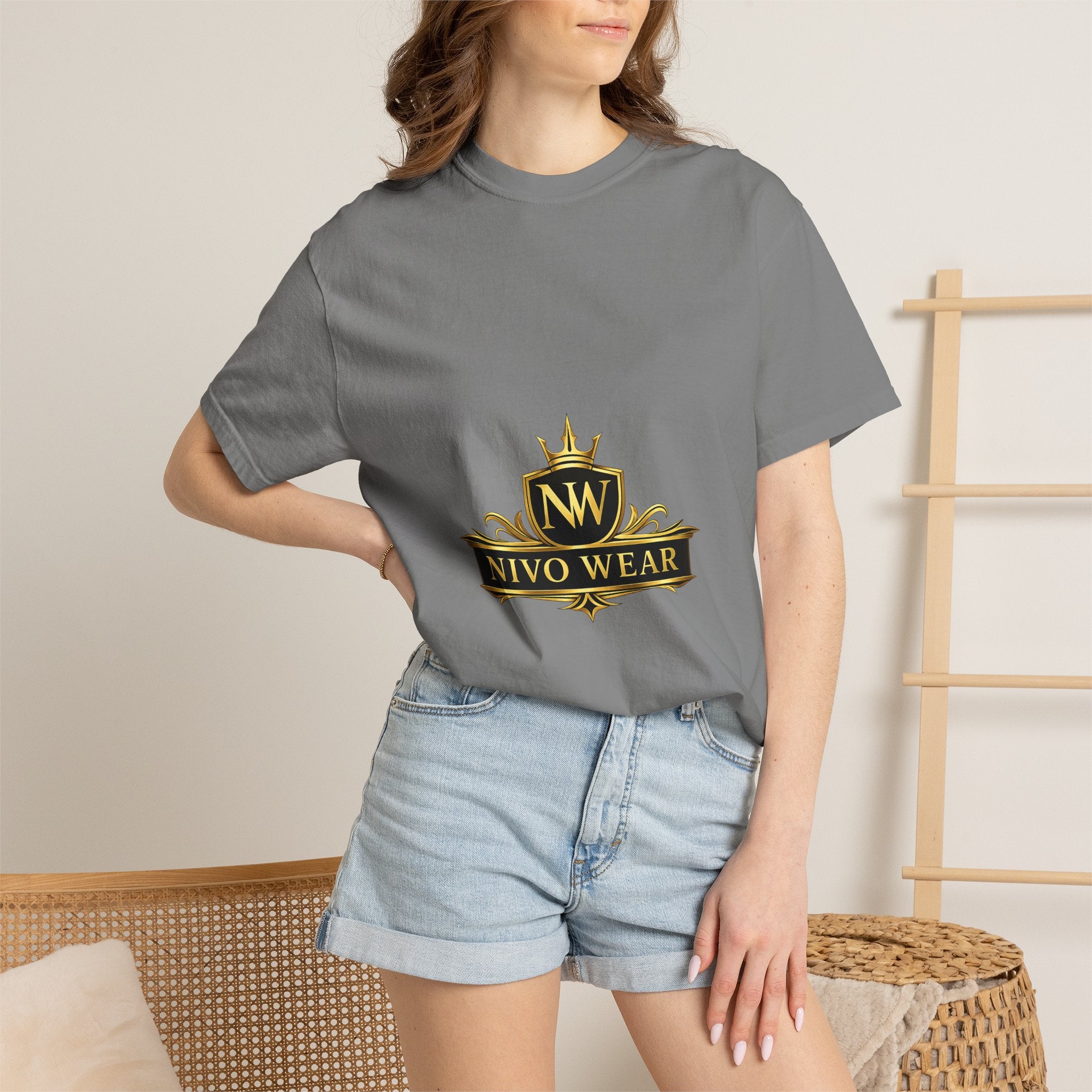 T-Shirt — Nivo Wear Gold Crest Logo Tee