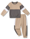 Hevemexy Toddler Boy Clothes Long Sleeve Hoodie Sweatsuits Tops and Pants 2Pcs Boys Fall Winter Outfits Set (Grey 6-7Years)
