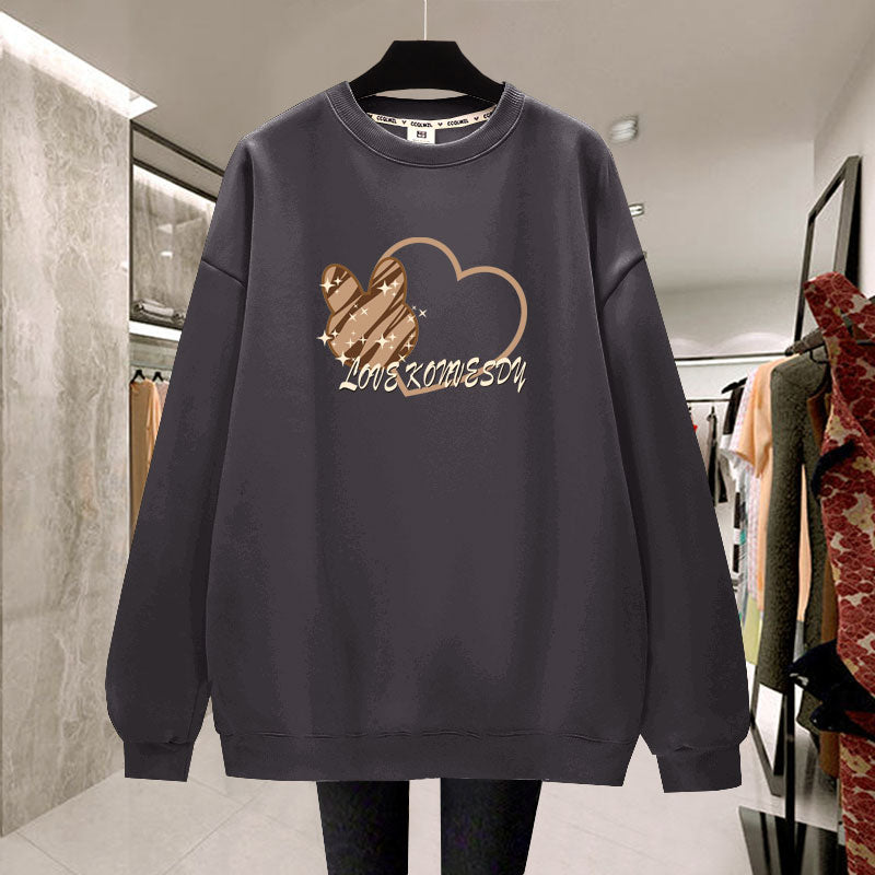 Thickened Plush Pullover for Students in Lazy Style