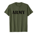 Army T-Shirt | Vintage Military Green Retro Logo Soldier T-Shirt