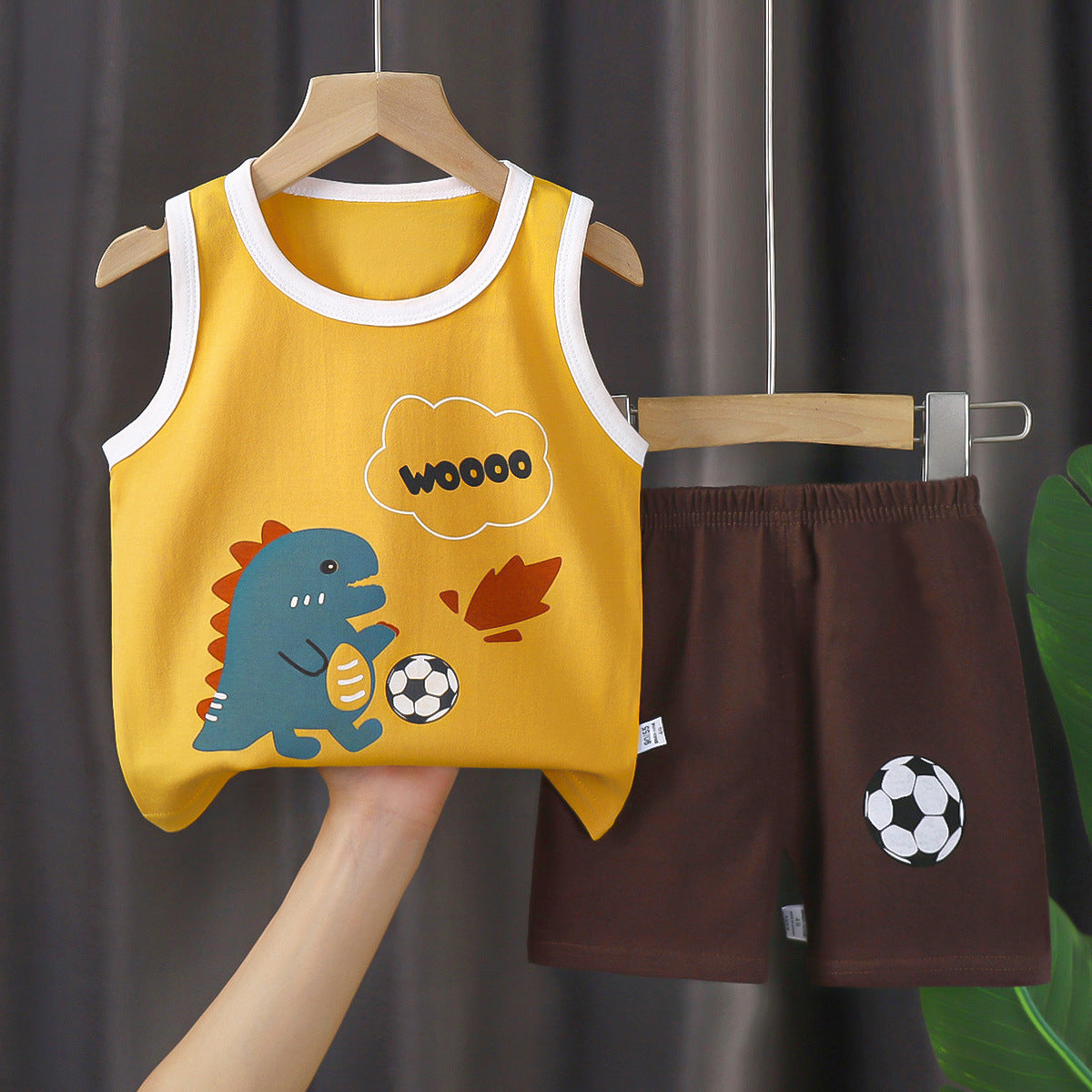 Cotton Summer Vest and Shorts Set for Kids