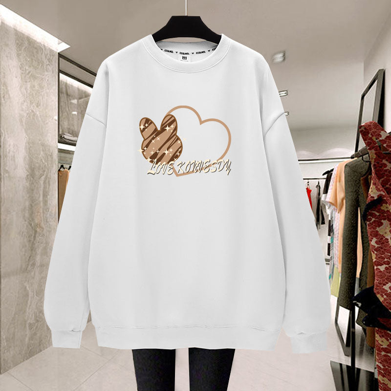 Thickened Plush Pullover for Students in Lazy Style