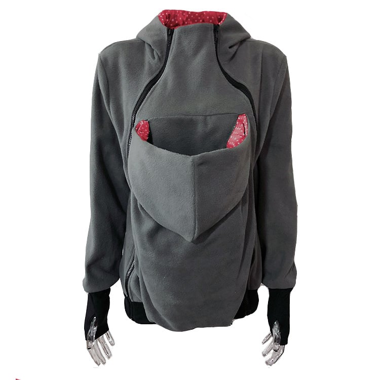 Three-in-One Multifunctional Mother Kangaroo Sweater Jacket