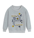 Boys Train Sweatshirt Long Sleeve Shirt Toddler Sweater Winter Fall Outfits Cotton Pullover Tops Grey 4-5T